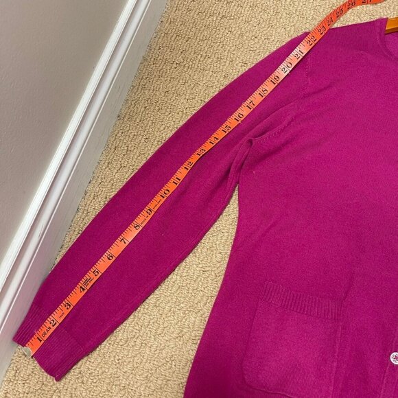 Vintage Wool Blend Button Cardigan Magenta - Picture 10 of 10
